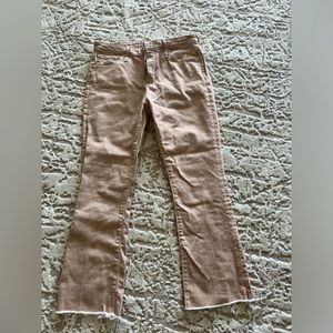 AG Jodi pinstripe high waist crop flare jeans